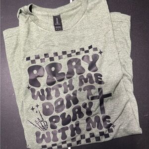 Gildan Heather green Graphic Tee